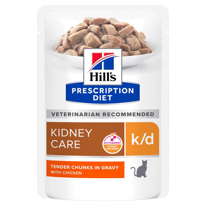 Hill's Prescription Diet k/d Kidney Care ActivBiome+ Kidney Defense with Chicken for cats 12 x 85 g