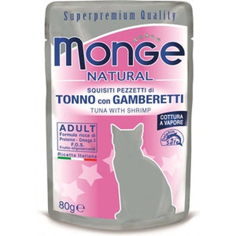 Monge Natural Tuna & Shrimp 24 x 80 g