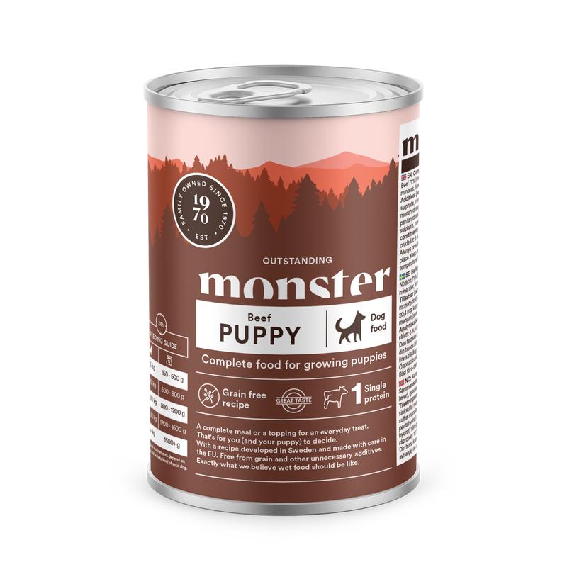 Monster Dog Puppy Beef 6 x 400 g