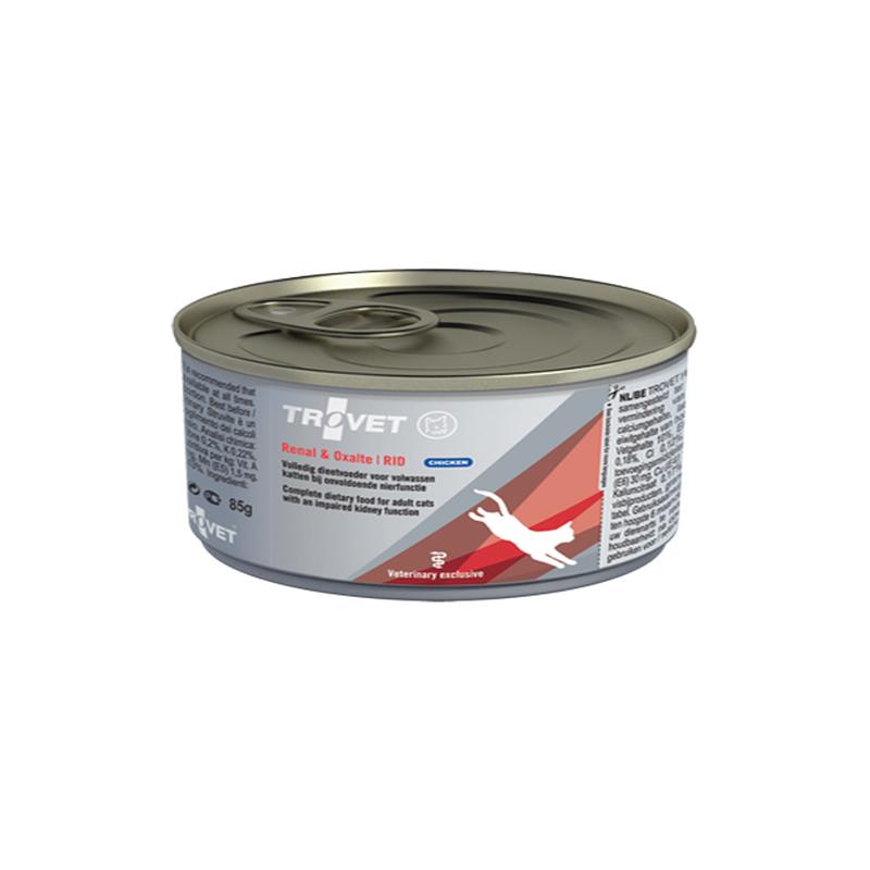 Trovet RID Renal & Oxalate chicken for cats can 6 x 100 g