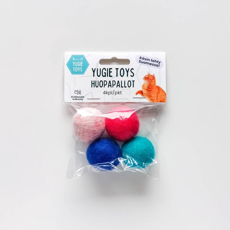 Yugie Toys Felt Balls 4 pcs