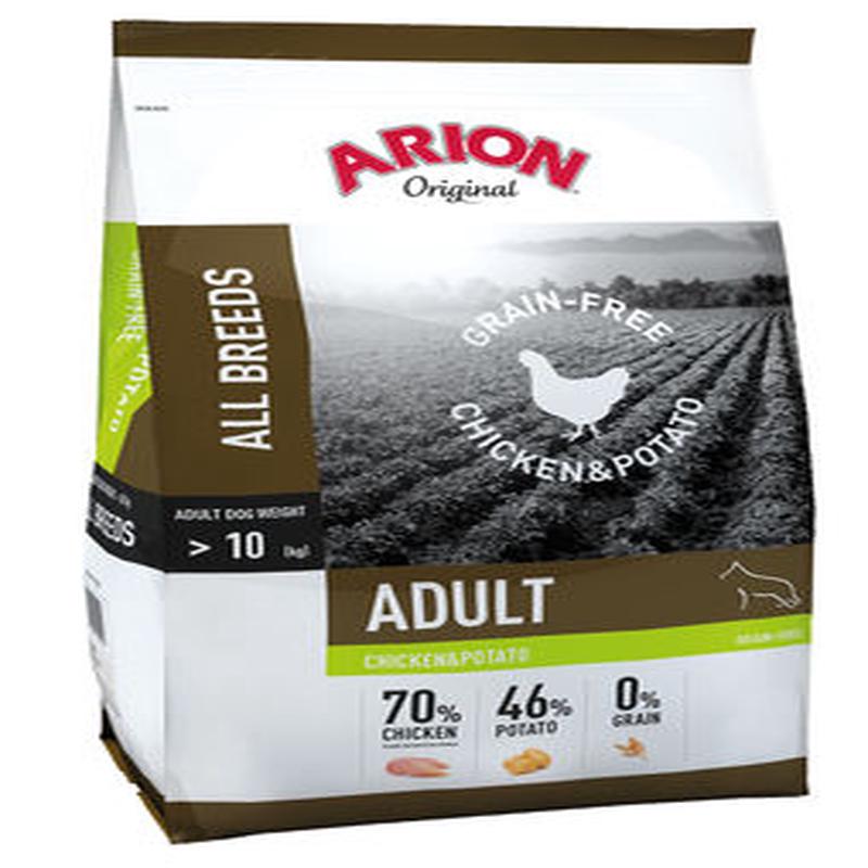 Arion Original All Breeds Adult Grain-Free Chicken & Potato 12 kg