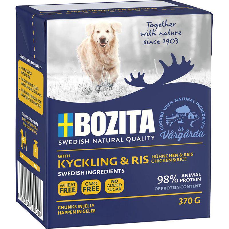 Bozita Chicken and Rice Chunks in Jelly 370 g