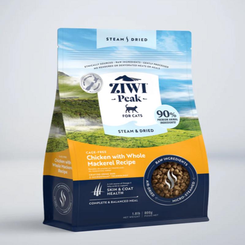 ZiwiPeak Steam & Dried Chicken for Cats 800g