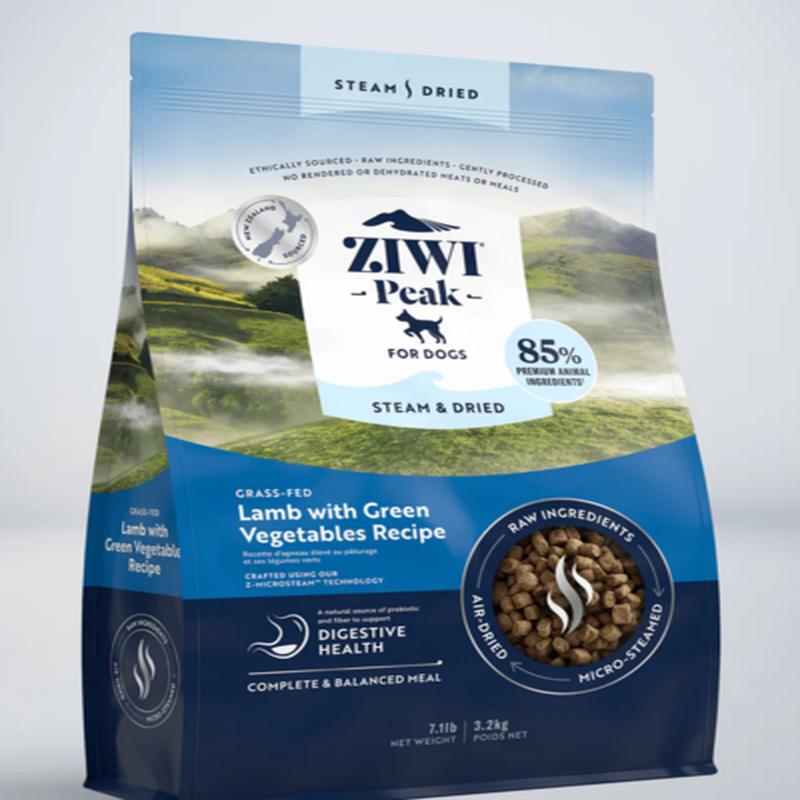 ZiwiPeak Steam & Dried Lamb for Dogs 3,2 kg