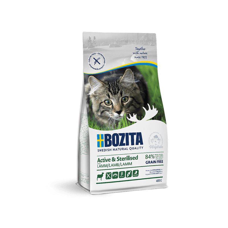 Bozita Active & Sterilised Grain Free Lamb for Cats 400 g