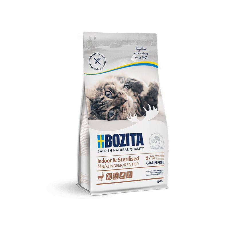 Bozita Indoor & Sterilised Grain Free Reindeer for Cats 2 kg