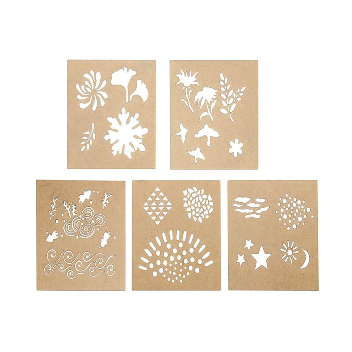 5-Piece Design Stencils for Enameling 8211 Echoes