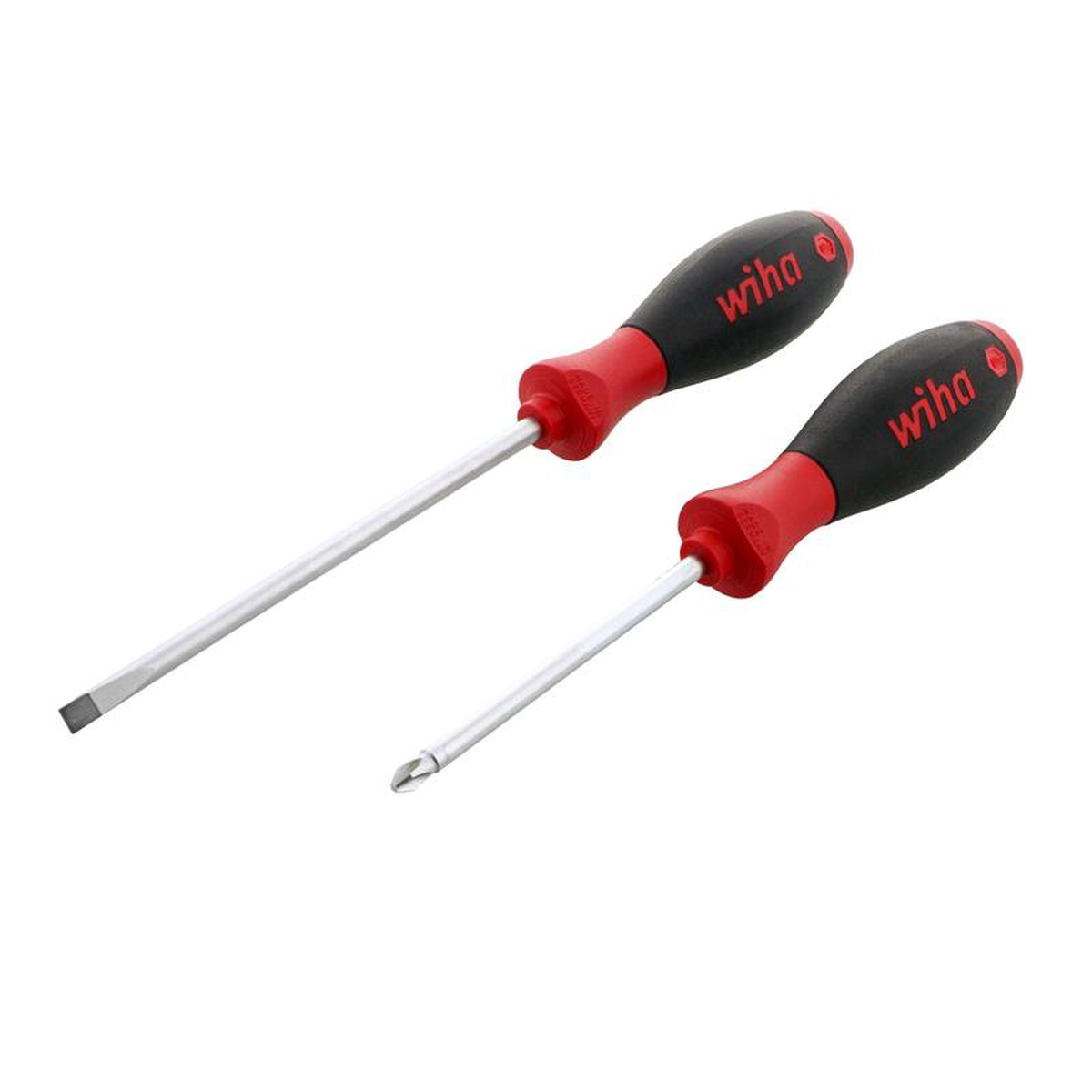 Wiha Set of 2 SoftFinish Slotted and Phillips Screwdriver 8211 WI 30279