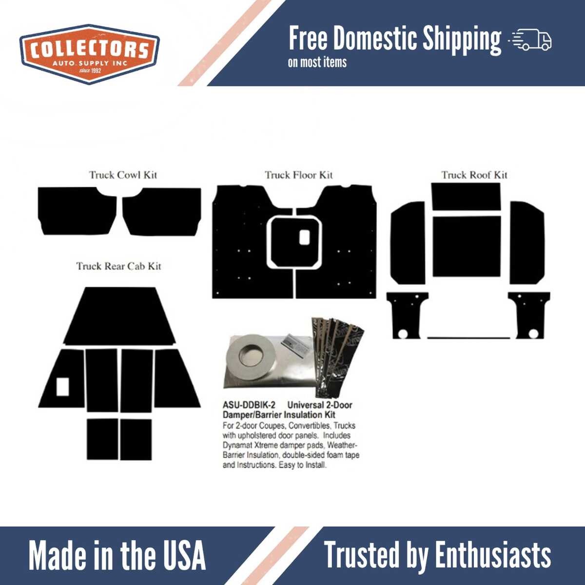 Complete Interior Insulation Kit for 1988-1998 Mack Series Ch