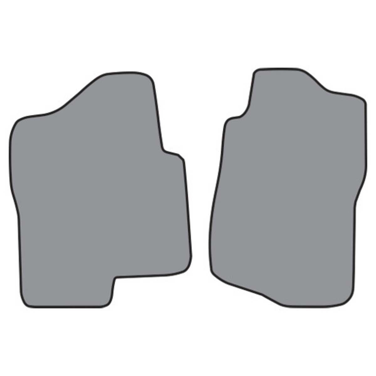 Floor Mats for 2007-2013 GMC Sierra 1500 Reg Cab Cutpile 2Pc