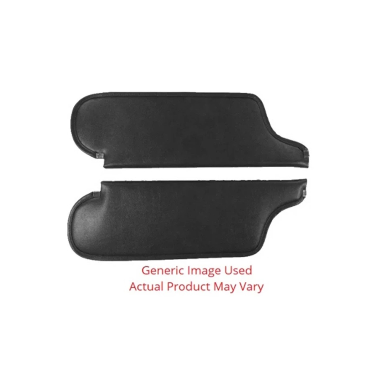 Sun Visor for 1969 AMC AMX Javelin 2 Door Fastback CardboardFiberboard Cologne Black Cologne Vinyl 2 Piece