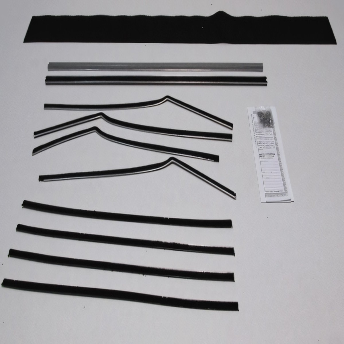Window Sweeps Felt Kit for 1955-1957 Chevrolet Bel Air 2 Door Hardtop USA Made