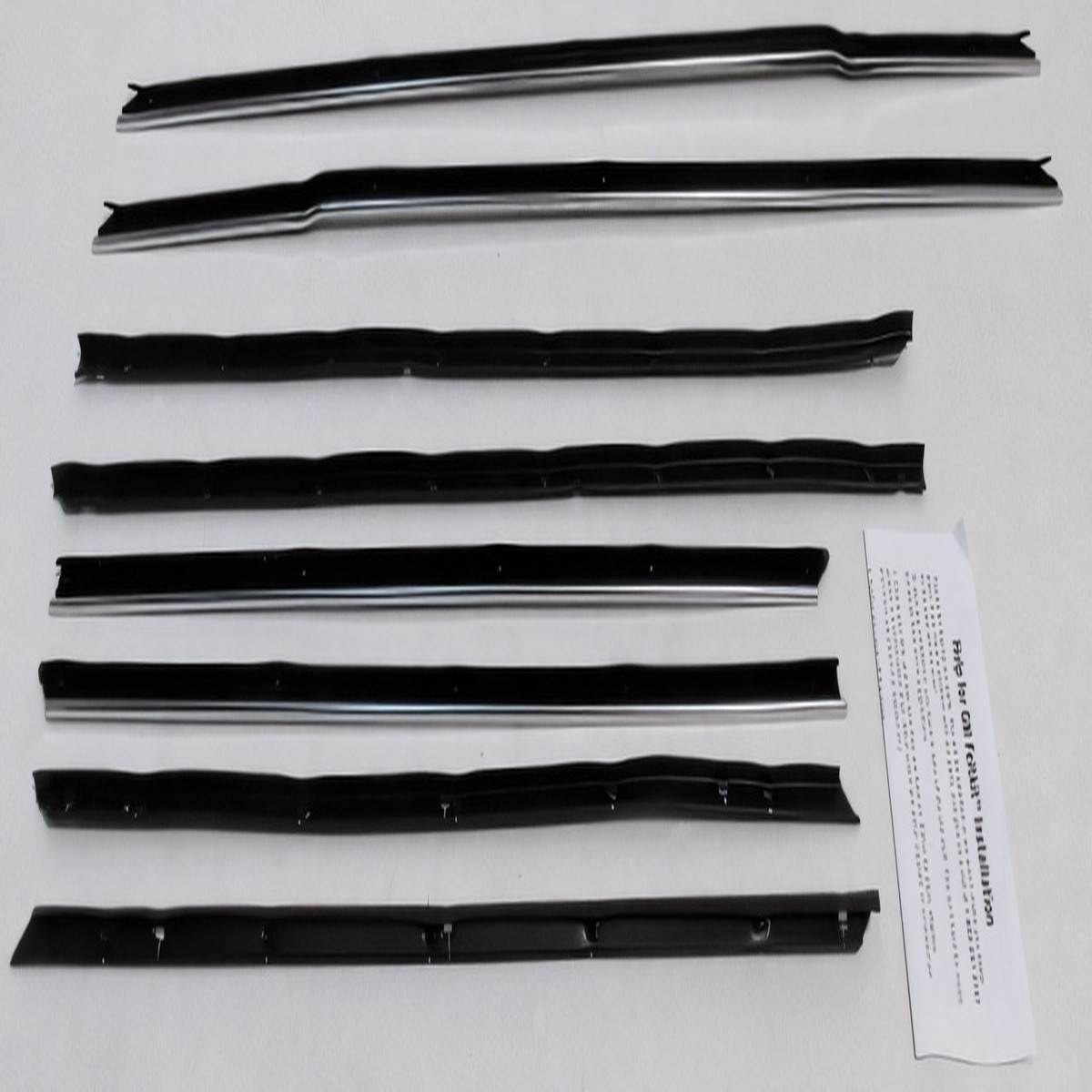 Window Sweeps Felt Kit for 1965 Chevy Impala 2 Door Hardtop InnerOuter Side