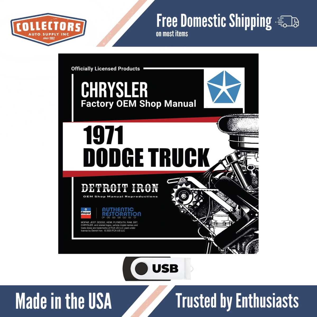 Digital Shop Manual and Resources for 1971 Dodge Truck