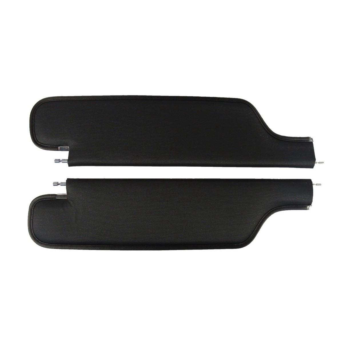 Sun Visor for 1969-1970 Chevrolet Chevelle 24 Door Hardtop CardboardFiberboard Ribbed Black Ribbed Vinyl 2 Piece