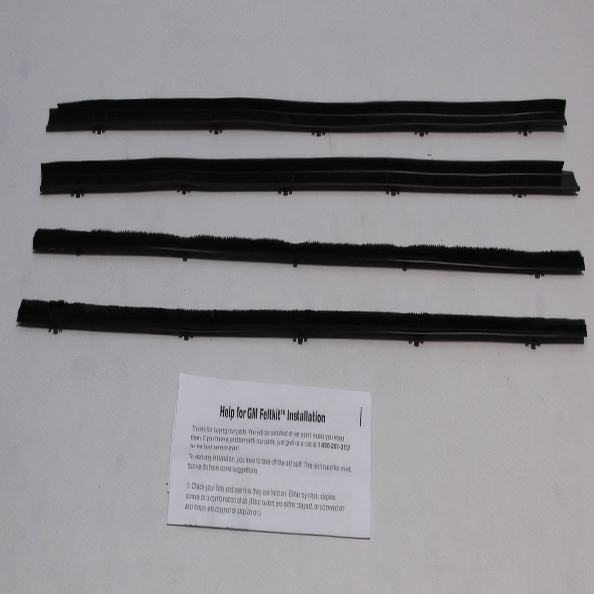 Window Sweeps Felt Kit Weatherstrip for 1967-1972 Chevy GMC Truck 2 Door Pickup