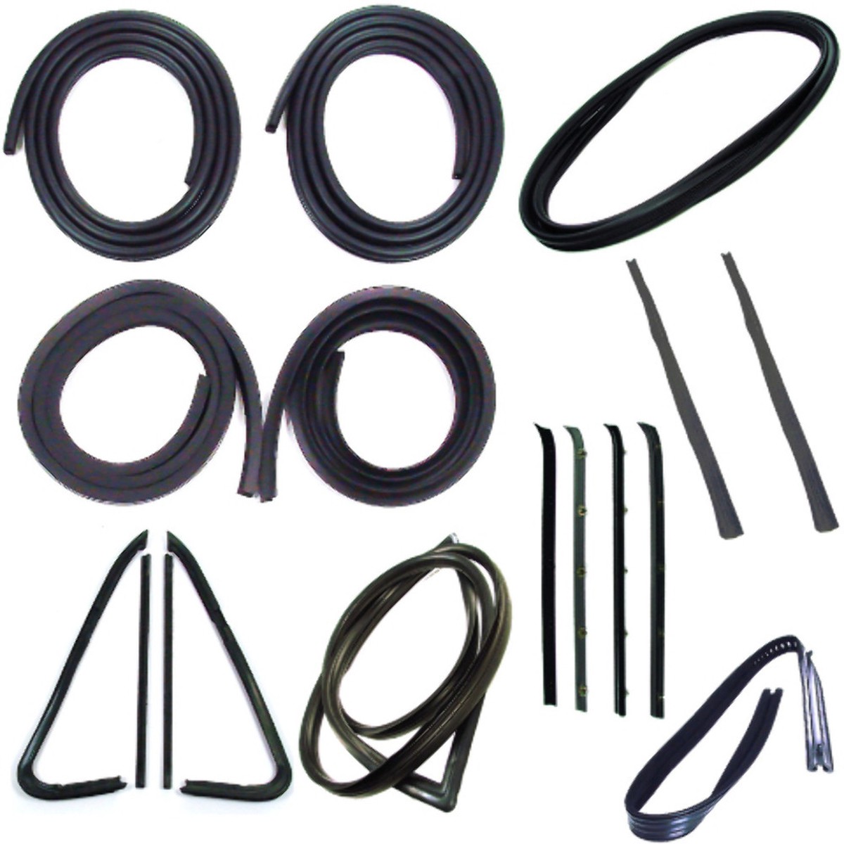 Door Seal Window Sweeps Channel Kit for 1973-77 GM Truck