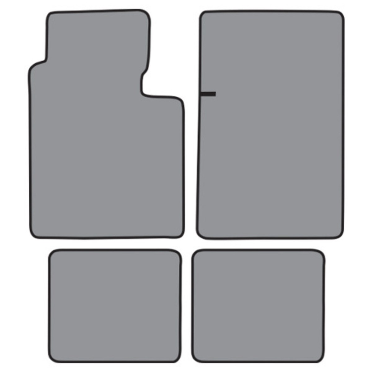 Floor Mats for 1968-1969 American Motors Javelin (FM349F FM2R) 4Pc