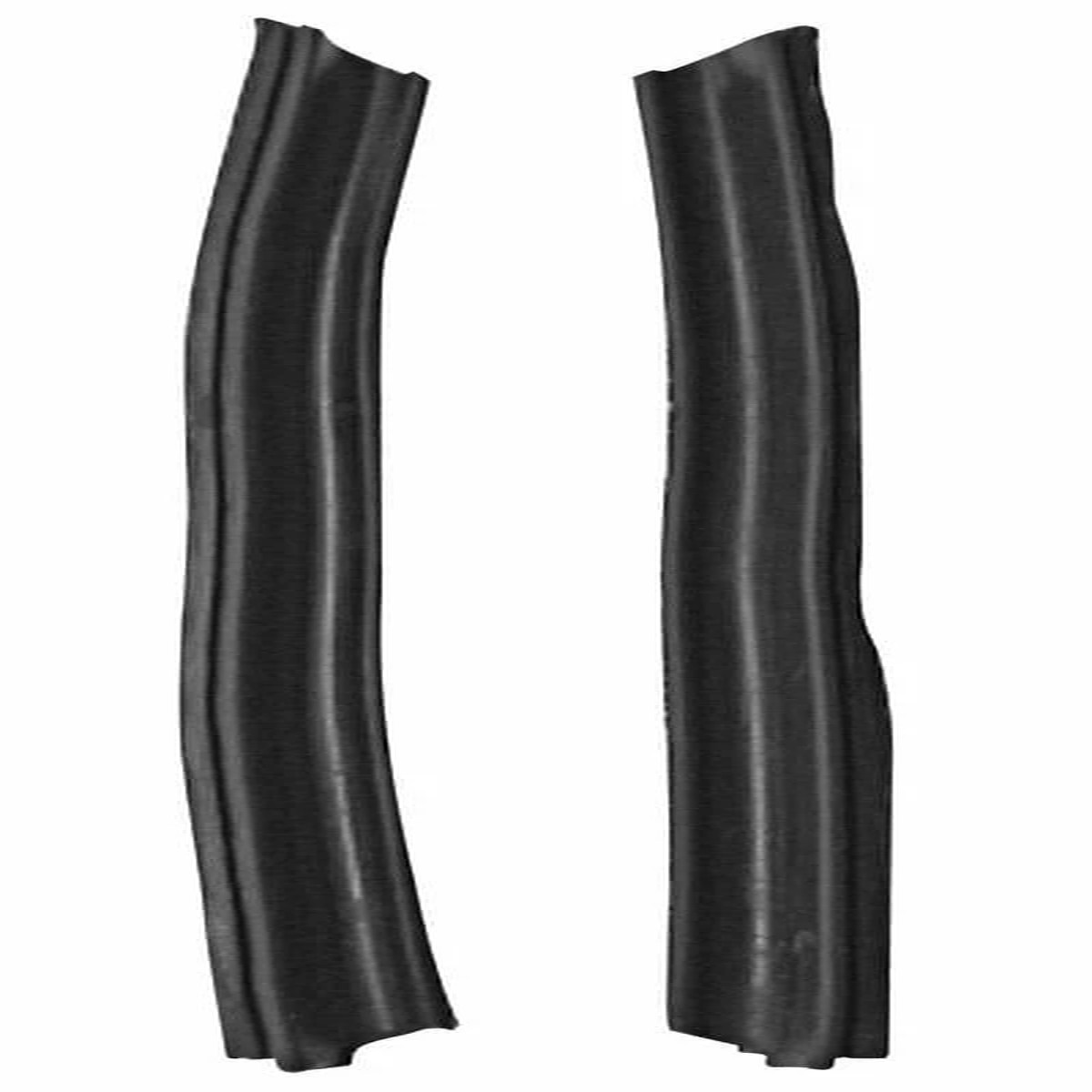 Quarter Window Vertical Weatherstrip for 1962-1963 Buick Pontiac Steel 2 Pcs