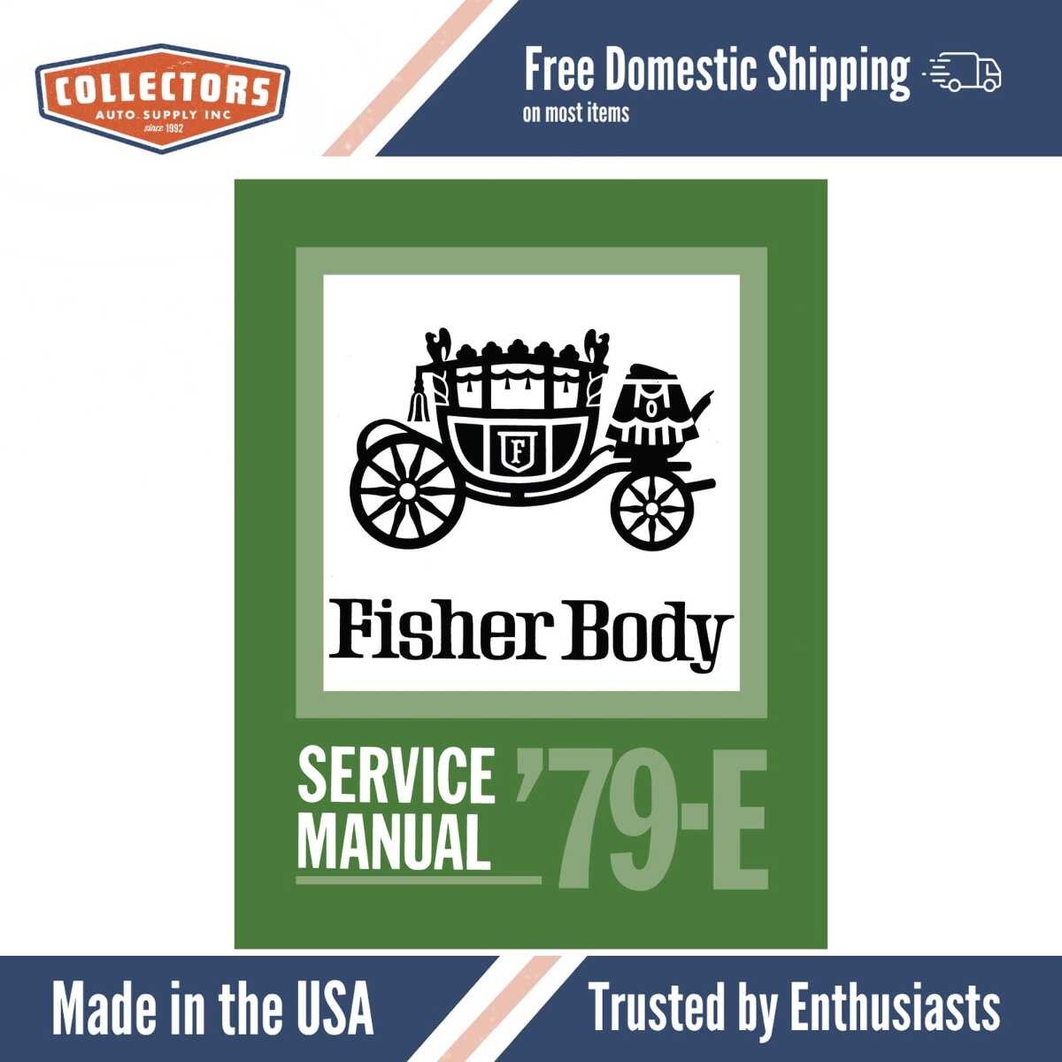 Service Manual for 1979 Fisher Body E