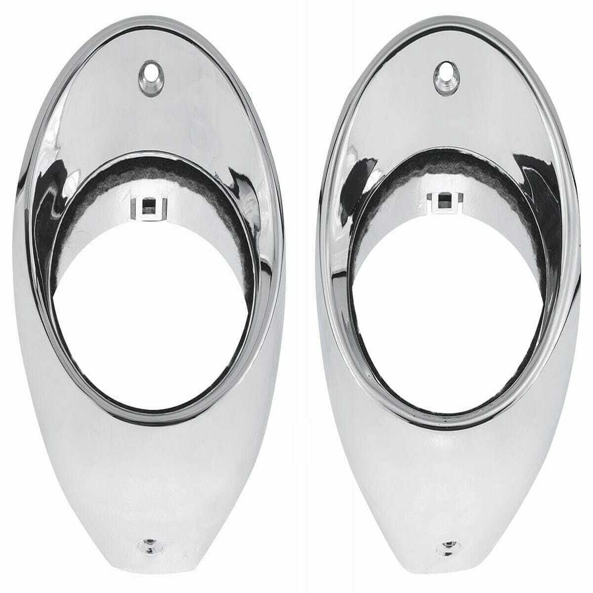 Air Outlet Vent Bezels for 1967-1968 Chevrolet Pontiac Chrome 2 Pcs