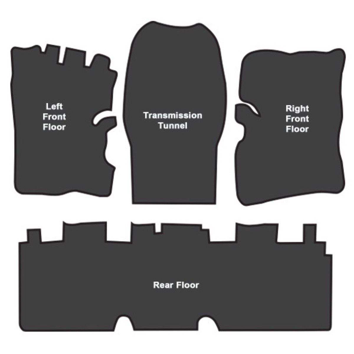 Sound Deadener for 1967-1976 Dodge Dart Die Cut EVA Complete 4Pc