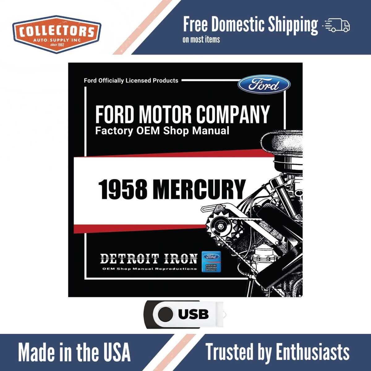 Digital Shop Manual and Resources for 1958 Mercury