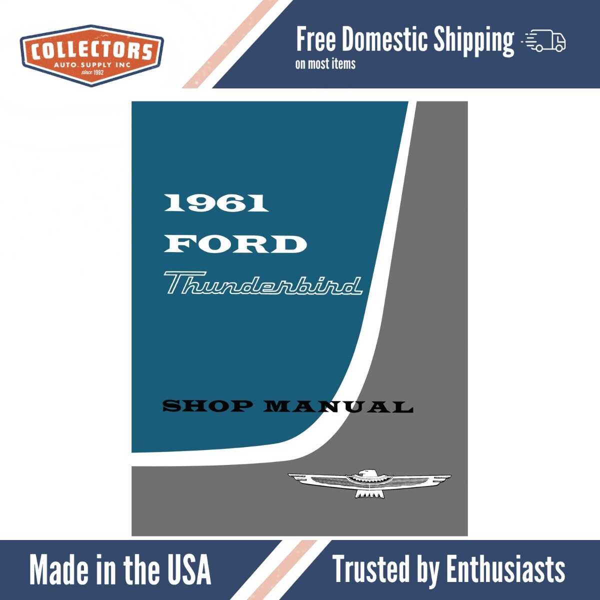 Service Manual for 1961 Ford Thunderbird