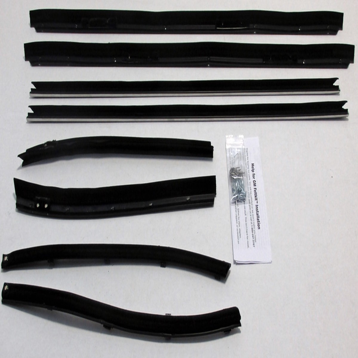 Window Sweeps Felt Kit Weatherstrip for 1971-73 Buick Centurion 2 Dr Convertible