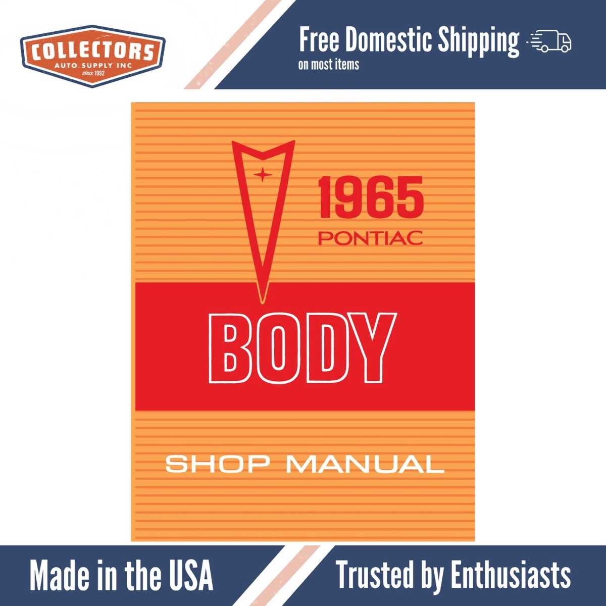 Body Shop Manual for 1965 Pontiac