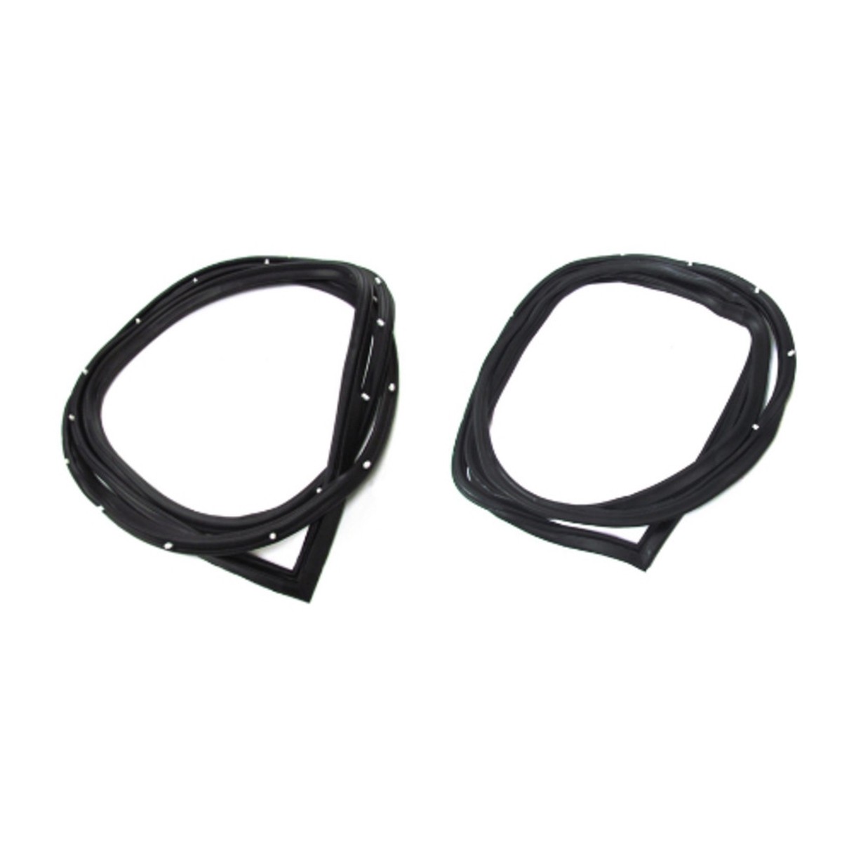 Door Rubber Weatherstrip Seal Left and Right Hand 2pc for 1968-1974 BuickChev