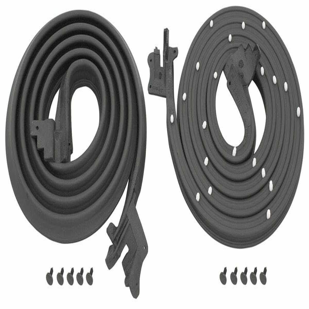 Door Weatherstrip for 1964-1965 Buick Chevrolet Coupe Convertible 2 Pcs