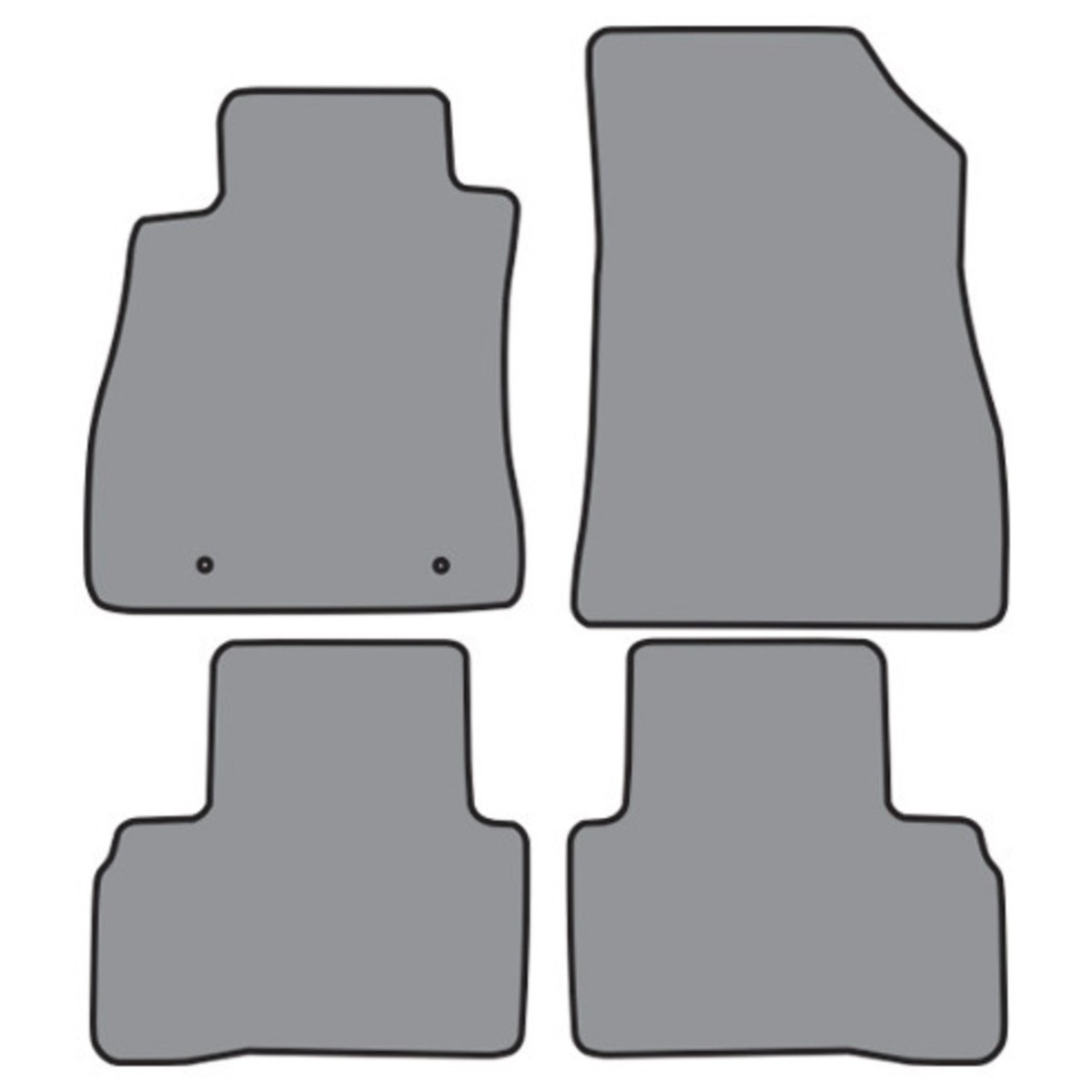 Floor Mats for 2011-2017 Nissan Juke Molded Cutpile Complete 4Pc