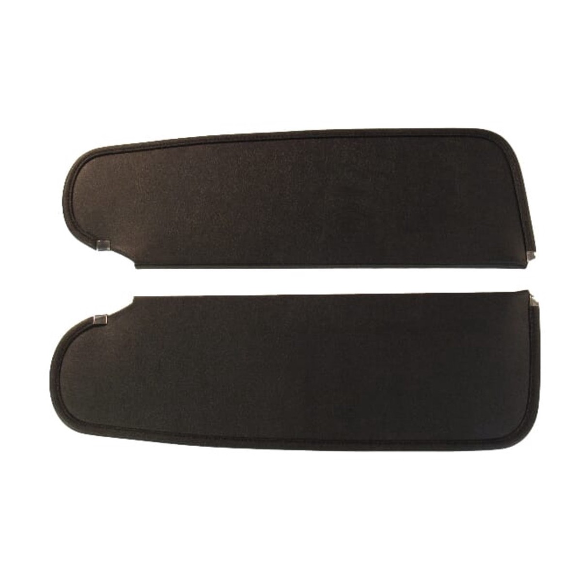 Sun Visor for 1964-1966 Plymouth Cuda Barracuda 2 Door Hardtop CardboardFiberboard Bison Black Bison Vinyl 2 Piece