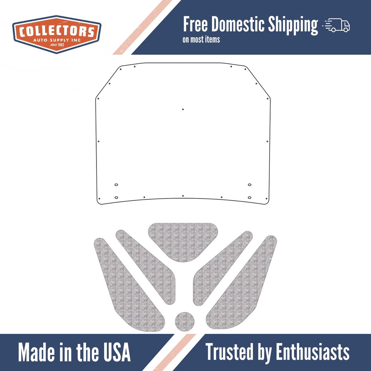 Under Trunk Lid Cover for 1959-1960 Chevrolet Impala Bel Air Biscayne