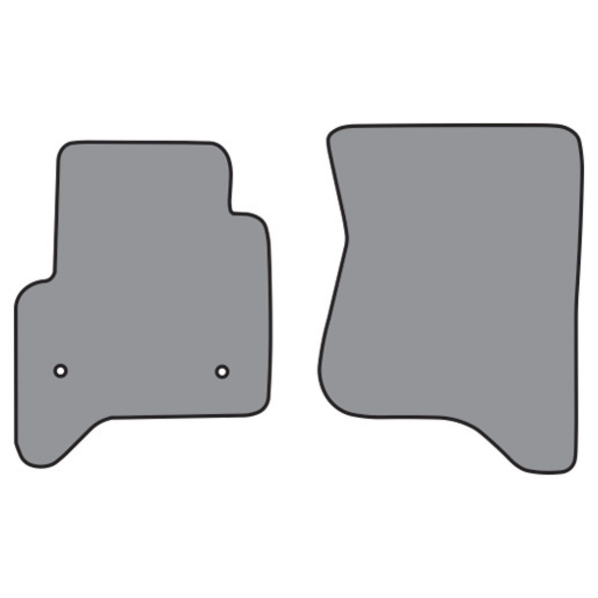 Floor Mats for 2015-2018 GMC Sierra 2500 HD Double Cab Frt Row 2pc (FM368)