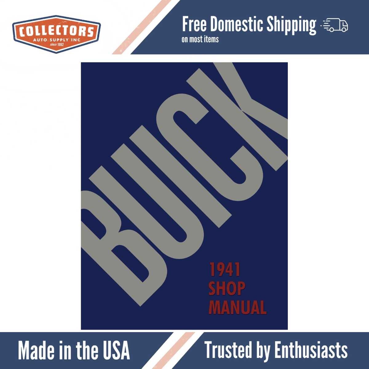 Service Manual for 1941 Buick