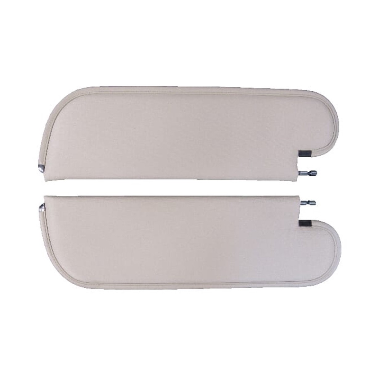 Sun Visor for 1971-1972 Oldsmobile Cutlass 24 Door Hardtop CardboardFiberboard Non-Perforated Black Non Perforated Vinyl 2 Piece 1 Pin Style