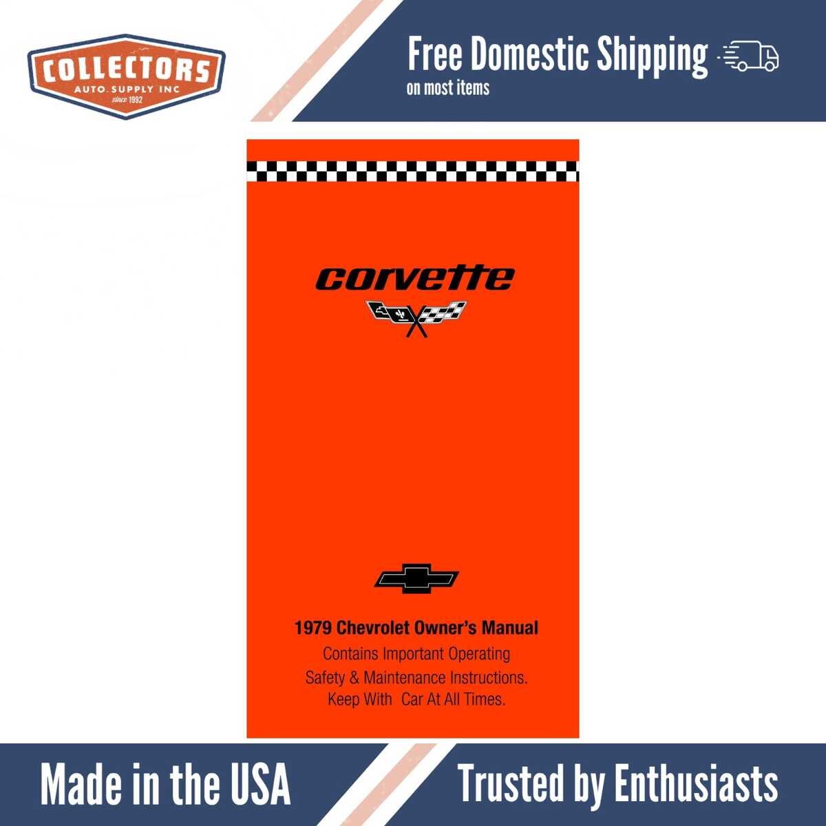 1979 Chevrolet Corvette Owners Manual