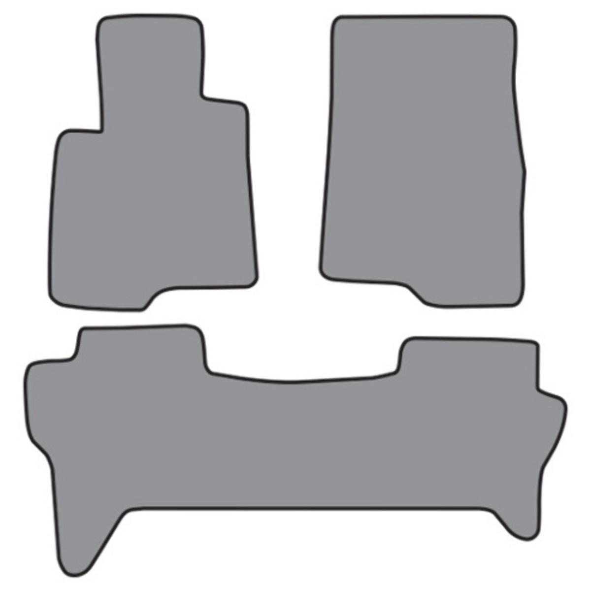 Floor Mats for 1992-2000 Mitsubishi Montero 2pc Frts 1pc Rr (PN03 PN03R)