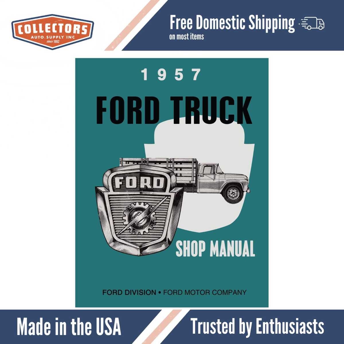 Service Manual for 1957 Ford Truck F-100