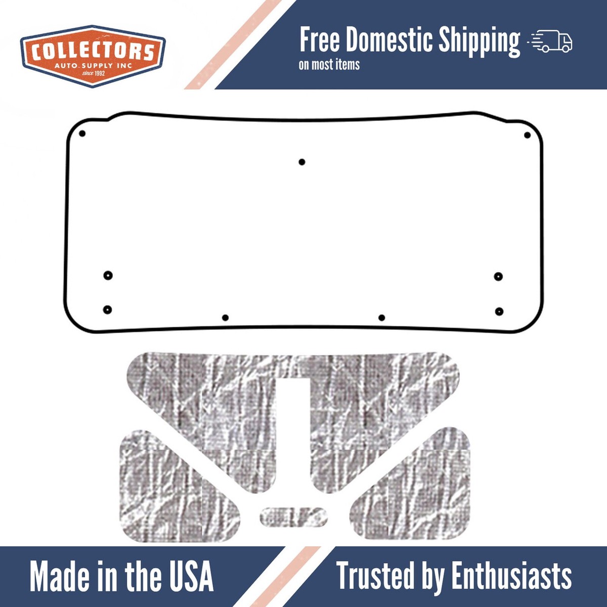 Trunk Floor MatCover for 1964-1966 Ford Mustang Coupe