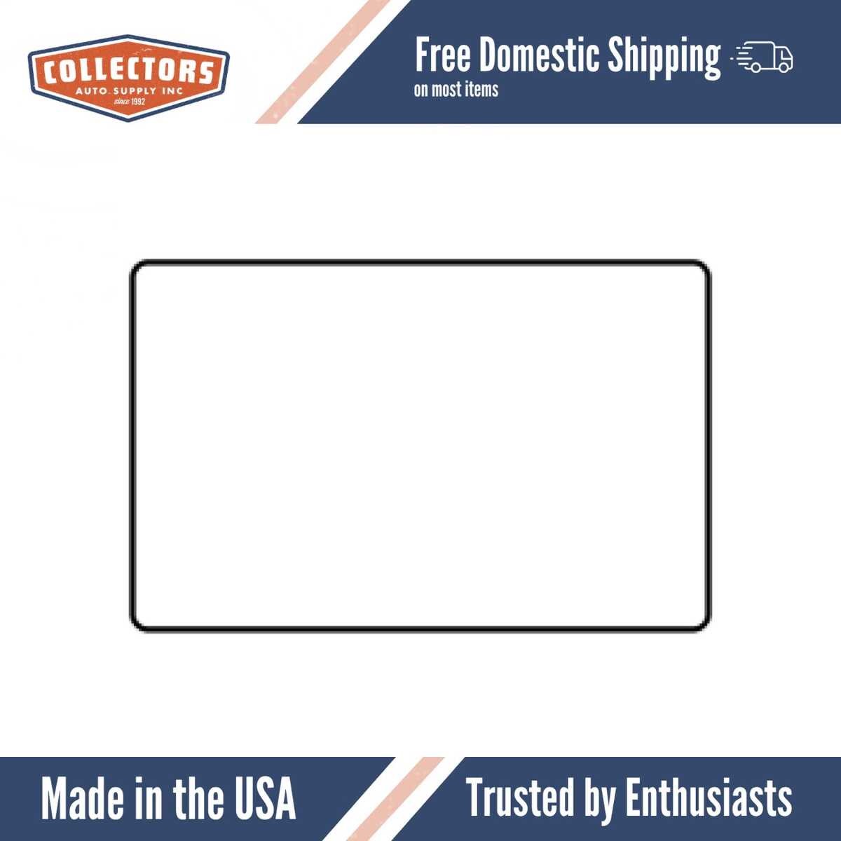 Trunk Rubber Floor Mat Cover for 1968-1982 Chevrolet Corvette