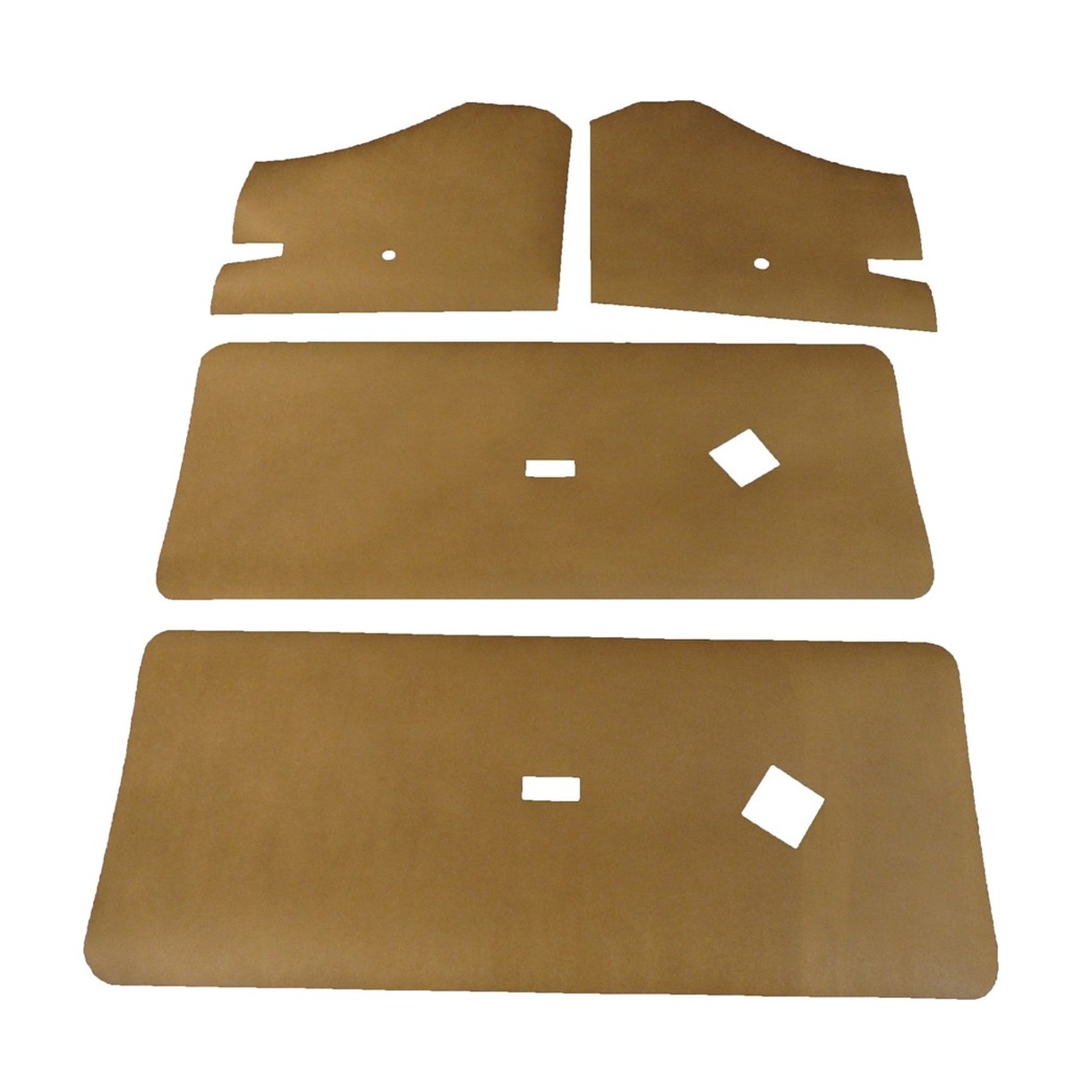 Water Shield Vapor Barrier 4 Piece for 1970-74 Plymouth Cuda 2 Door Paper