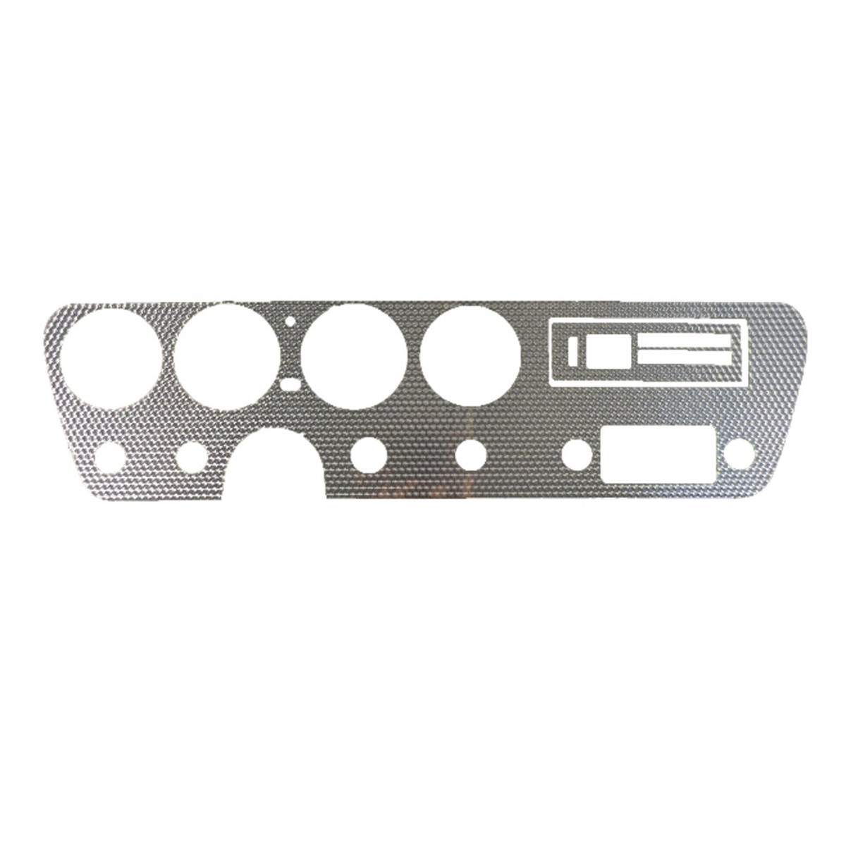 Dash Cover Insert Trim for 1966 Pontiac GTO Aluminum Standard Front 2 pieces