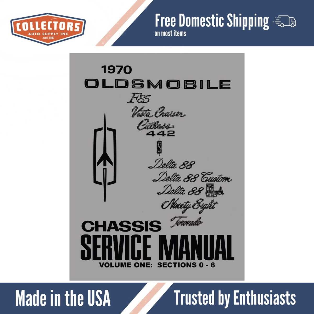 Service Manual for 1970 Oldsmobile