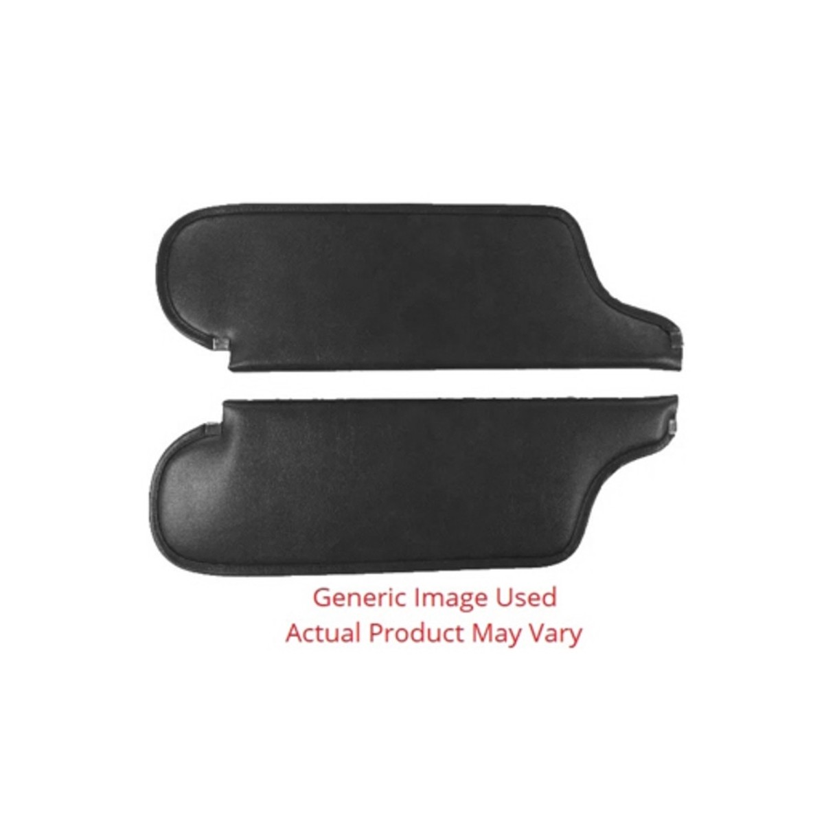 Sun Visor for 1969-1970 Chevrolet Impala 2 Door Convertible CardboardFiberboard Madrid Black Madrid Vinyl 2 Piece