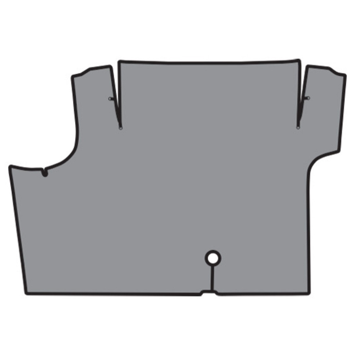 Trunk Mat for 1969-1970 Mercury Cougar Convertible Die Cut TM Vinyl Complete 1Pc