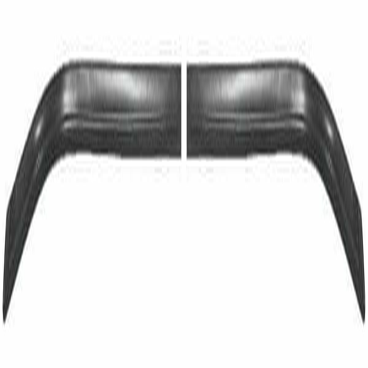 Window Moldings for 1978-1988 Chevrolet El Camino Black 2 Pcs Rear Lower